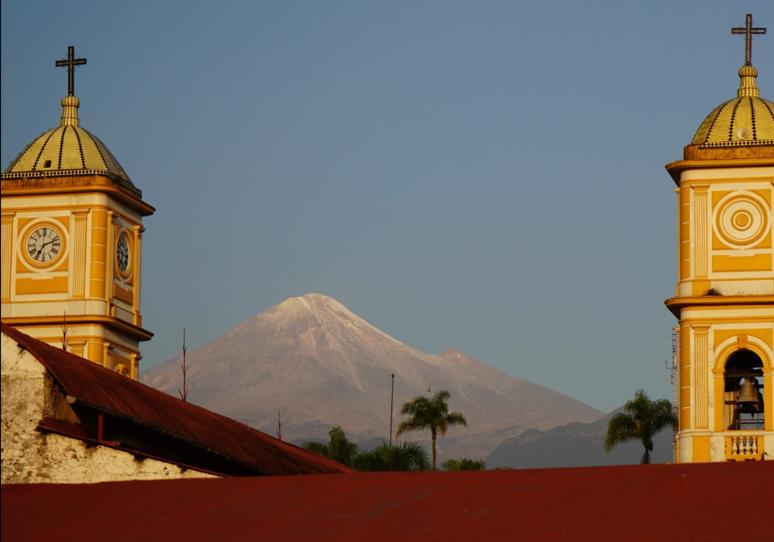Pico de Orizaba en Veracruz, México, región cafetalera.